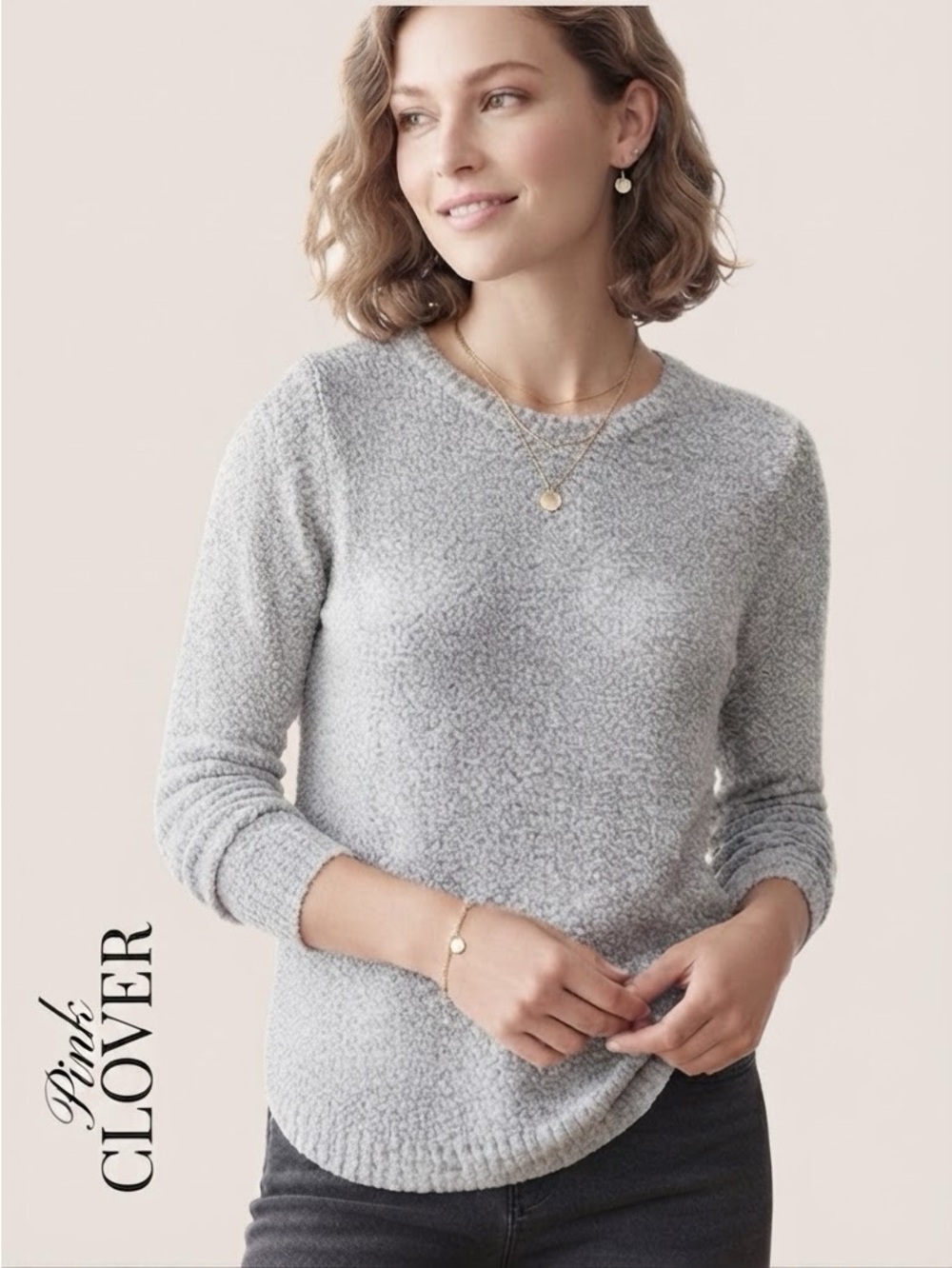 Knit Sweater • EUC
Pink Clover • Women’s Marled Knit Crewneck Sweater